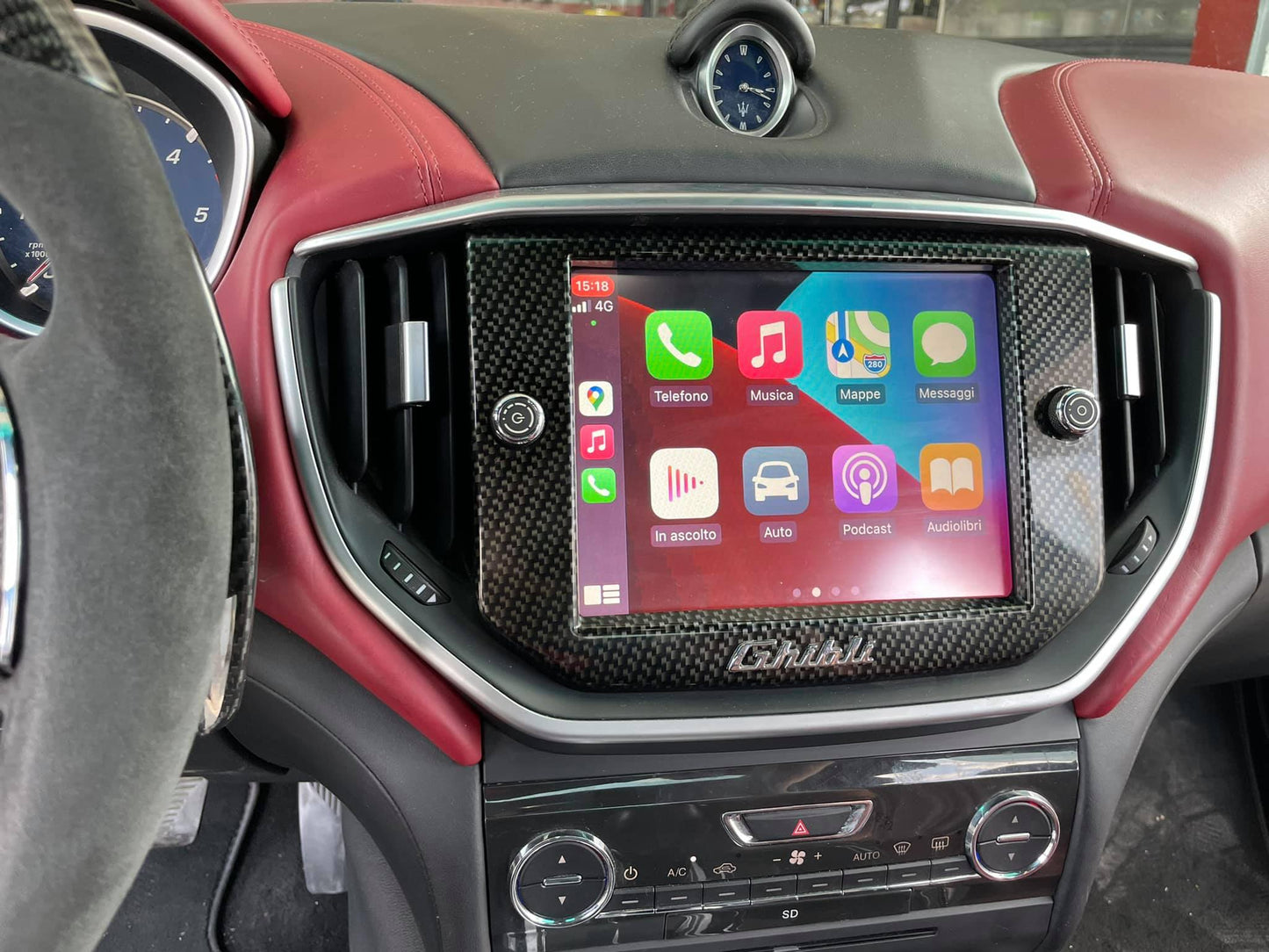 Apple Carplay para Maserati Quattroporte y Ghibli de 2012 a 2016